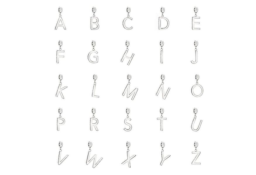 Liebeskind Berlin Kettenanhänger E silver Edelstahl günstig online kaufen