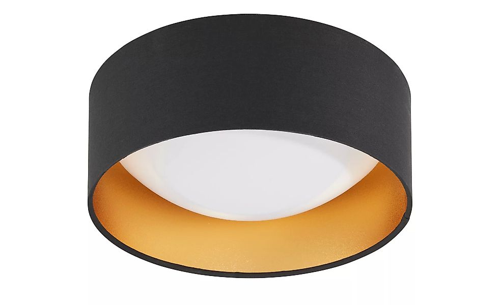 KHG LED-Deckenleuchte, 1-flammig, schwarz/goldfarben ¦ schwarz ¦ Maße (cm): günstig online kaufen