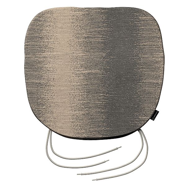 Stuhlkissen Marcus mit Bindeschnur, grau-beige, 40 x 37 x 2,5 cm, Living (1 günstig online kaufen