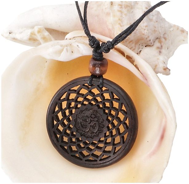Guru-Shop Perlenkette Chakra Halskette, Boho Chakra Kette aus Holz -.. günstig online kaufen