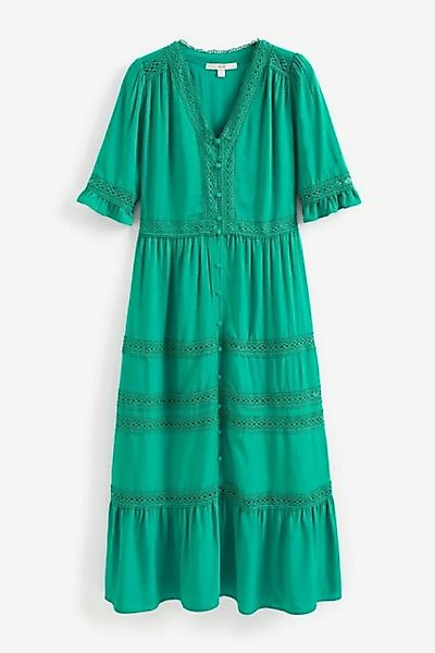 Next Sommerkleid Kleid mit Knopfleiste und Spitzenbesatz (1-tlg) günstig online kaufen