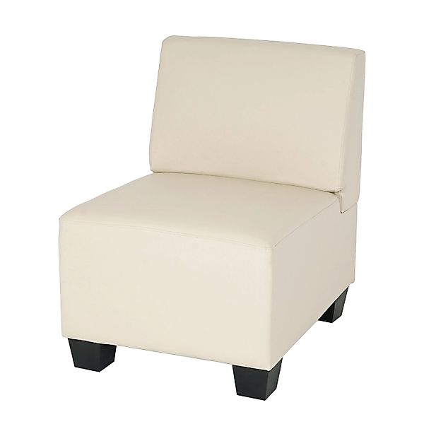 MCW Modular Sessel ohne Armlehnen Mittelteil Moncalieri Kunstleder Creme günstig online kaufen