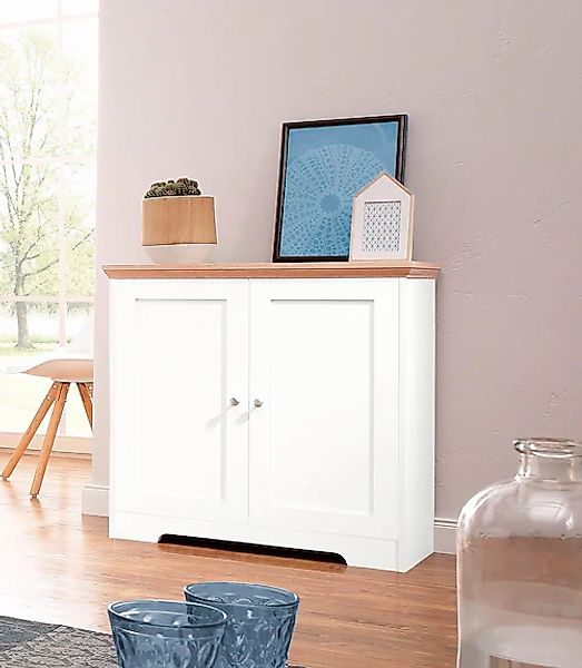 Home affaire Sideboard "Nanna" Kommode mit einer Folien Oberfläche in Eiche günstig online kaufen