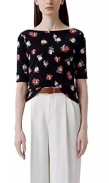 Lauren Ralph Lauren Blusentop U-Boot Ausschnitt Bluse Floral Print Shirt Sl günstig online kaufen