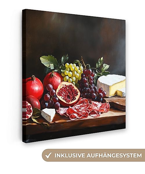 OneMillionCanvasses® Leinwandbild Trinktafel - Stilleben - günstig online kaufen