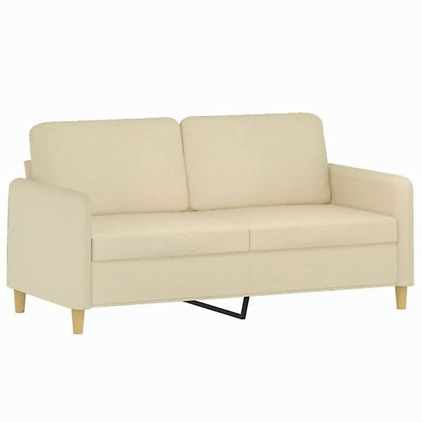 vidaXL Sofa, 2-Sitzer-Sofa Creme 140 cm Stoff günstig online kaufen