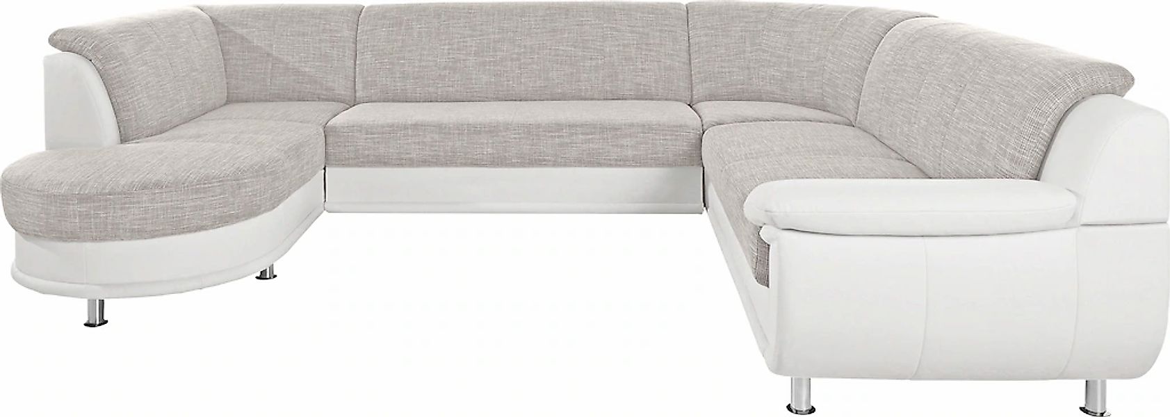 TRENDMANUFAKTUR Wohnlandschaft "Rondo 3, zeitlos und modern, im Materialmix günstig online kaufen