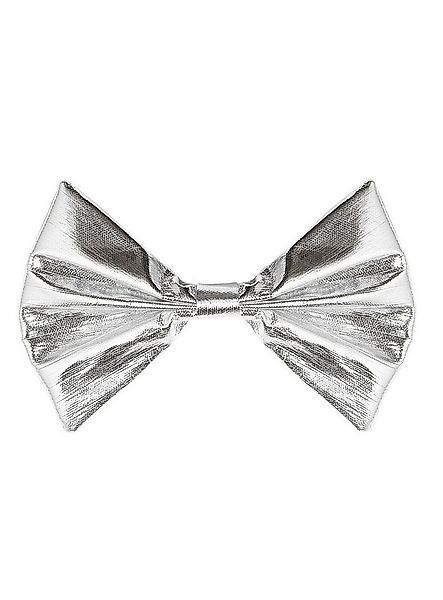 Widdmann Fliege Fliege silber metallic Fliege mit Gummiband für Karneval, Z günstig online kaufen