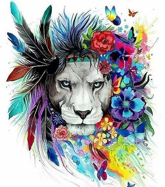 LA CUTE Malen nach Zahlen 5d Diamond Painting DIY Fantasie Löwe Malen nach günstig online kaufen