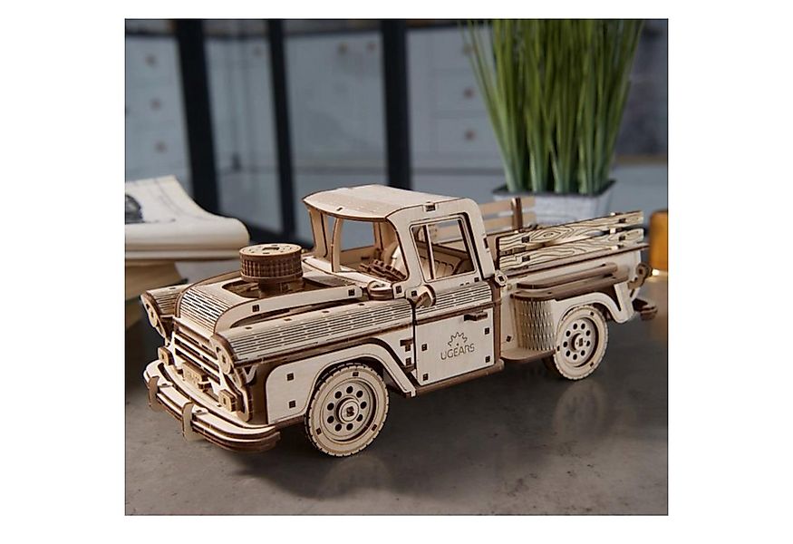 UGEARS Modellbausatz Ugears Pickup Lumberjack Mechanisches Holzpuzzle, (460 günstig online kaufen