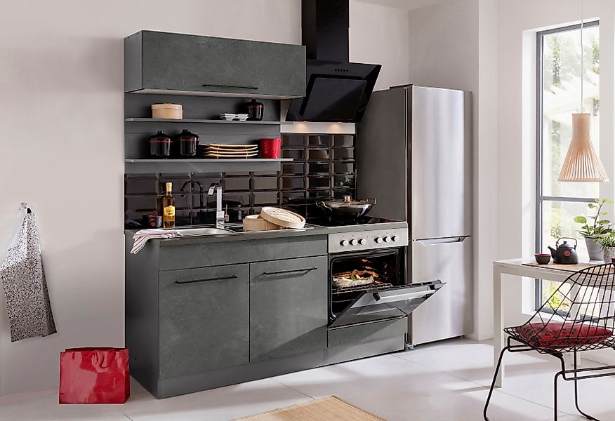 KOCHSTATION Küchenzeile KS-Tulsa, Breite 160 cm, günstig online kaufen