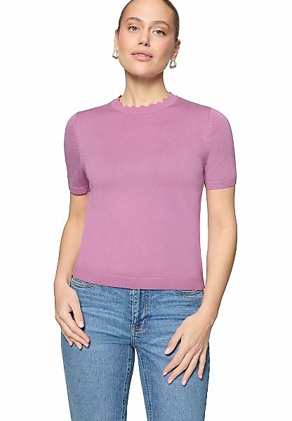 Zero Kurzarmshirt "Damen mit Wellensaum" 1 Material günstig online kaufen
