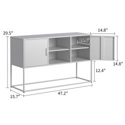 bizoemade Sideboard Modernes Buffet-Schränkchen mit 2 günstig online kaufen