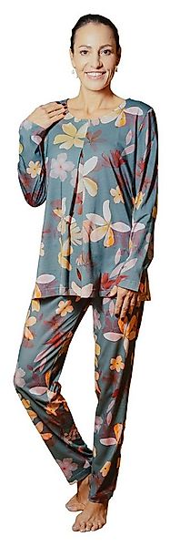 HUTSCHREUTHER Schlafanzug Damen Pyjama lang (2 tlg) Edles Design günstig online kaufen