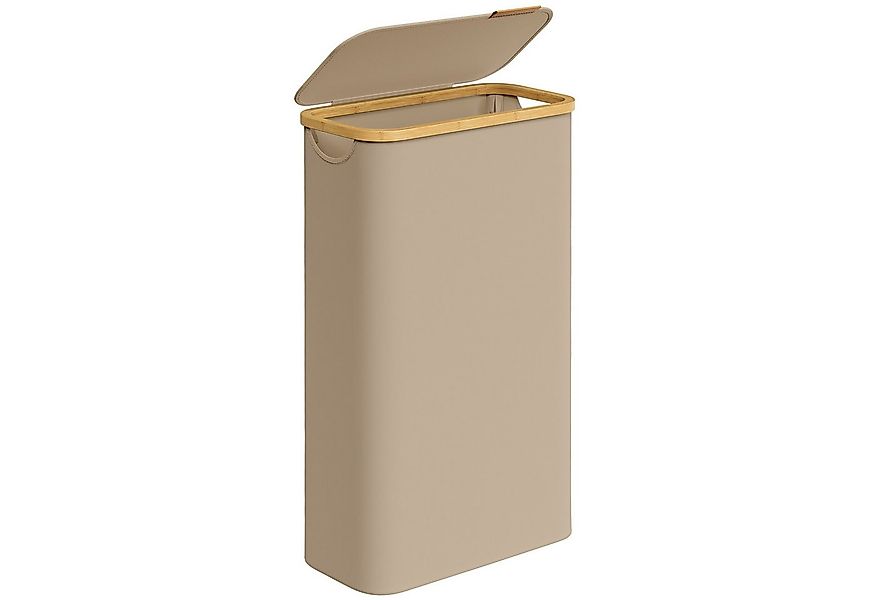 SONGMICS Wäschekorb, Wäschekorb mit Deckel, Wäschesammler 65 L, herausnehmb günstig online kaufen