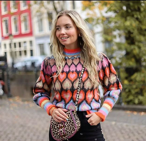 von Herzen Rundhalspullover bunter Pullover mit günstig online kaufen