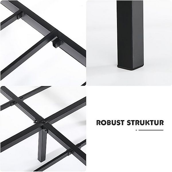 oyajia Bettgestell Doppelbett 140x200cm mit Lattenrost, Schwebebett Gestell günstig online kaufen