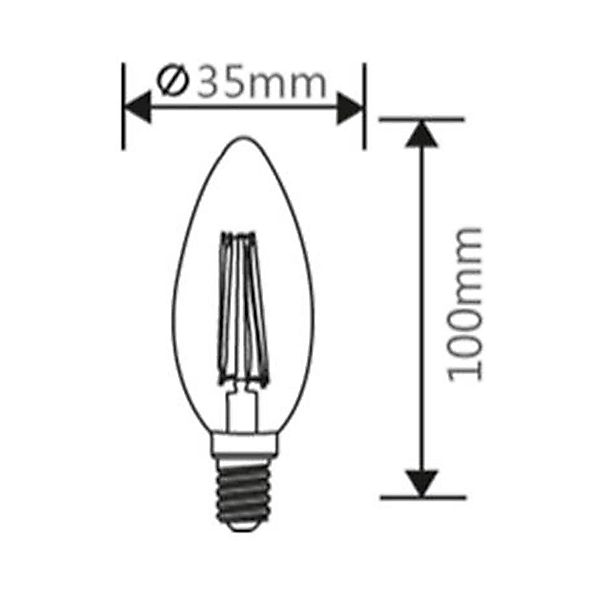 GTV LED-Leuchtmittel E14 LED Kerzenform Leuchtmittel günstig online kaufen