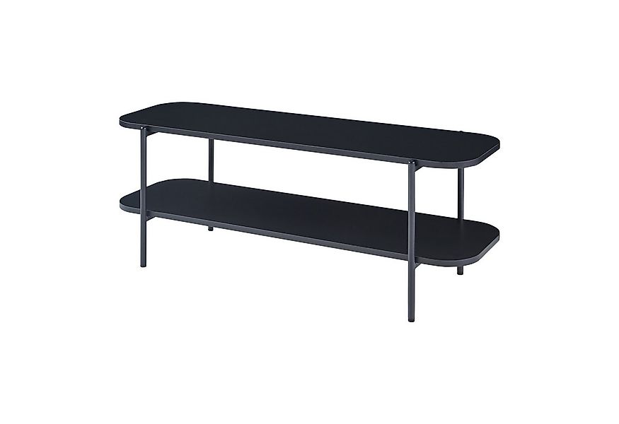 en.casa TV-Regal, »Samnanger« Metall 120 x 40 x 45 cm Schwarz günstig online kaufen