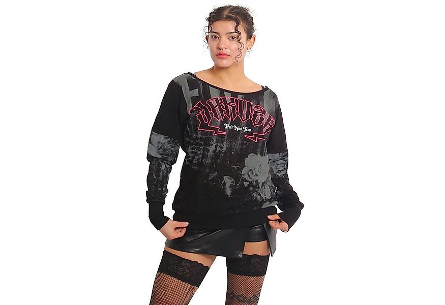 YAKUZA Langarmshirt Darkness Allover im Boyfriend Look günstig online kaufen