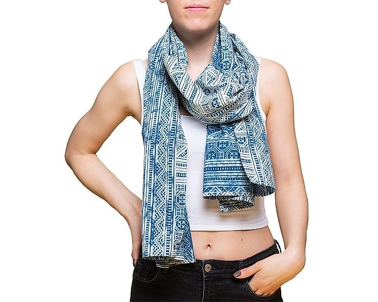 PANASIAM Schal Schal Indigo auch als Schultertuch für den Abend ideal in le günstig online kaufen