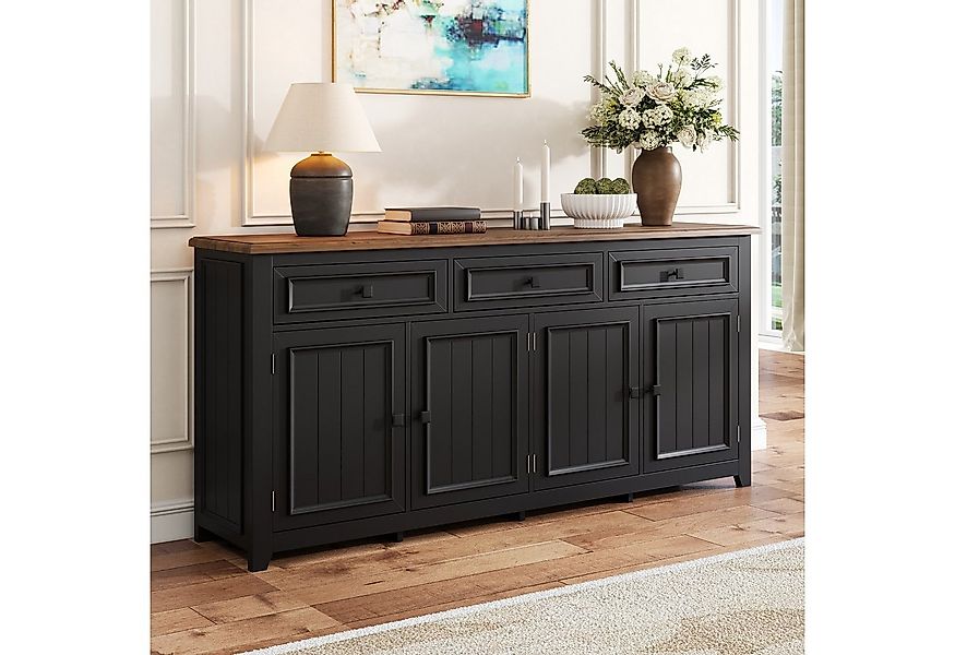 Merax Sideboard mit großzügigem Stauraum, Anrichte im modernen Minimalismus günstig online kaufen