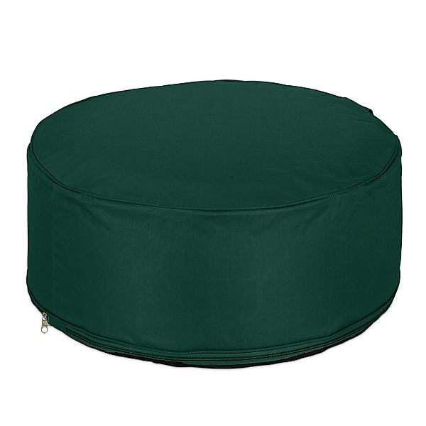 relaxdays Gartenlounge-Hocker Aufblasbarer Hocker in Grün günstig online kaufen