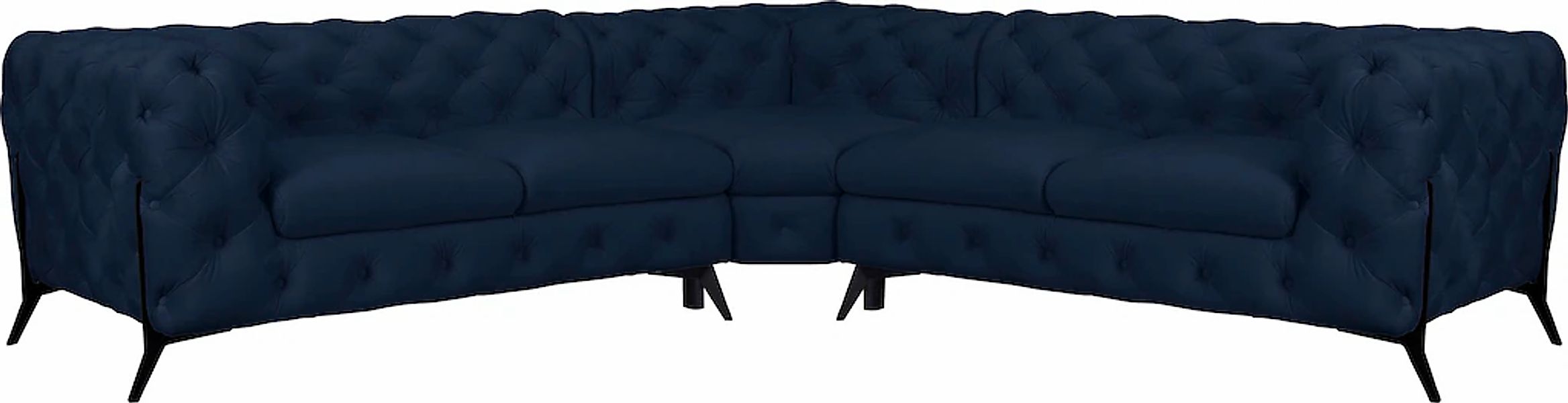 Home affaire Chesterfield-Sofa "Amaury L-Form" Chesterfield-Optik, Breite/T günstig online kaufen