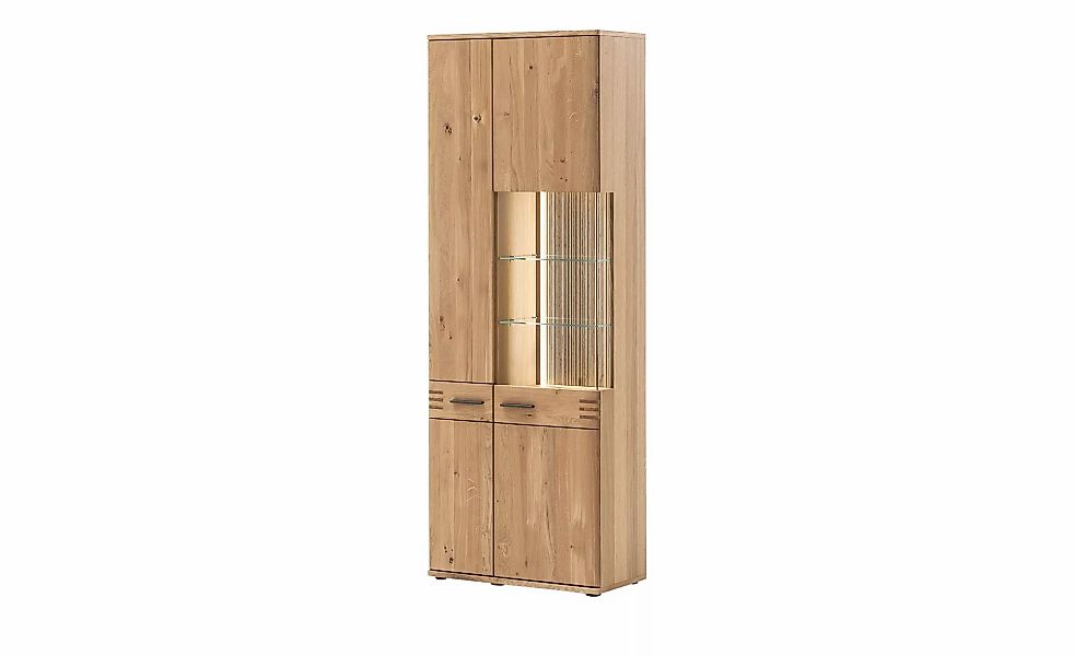Woodford Kombi-Vitrine  Monta ¦ holzfarben ¦ Maße (cm): B: 75 H: 208 T: 37. günstig online kaufen