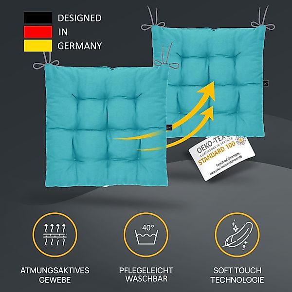 LILENO HOME Stuhlkissen Sitzkissen für Gartenstuhl, günstig online kaufen
