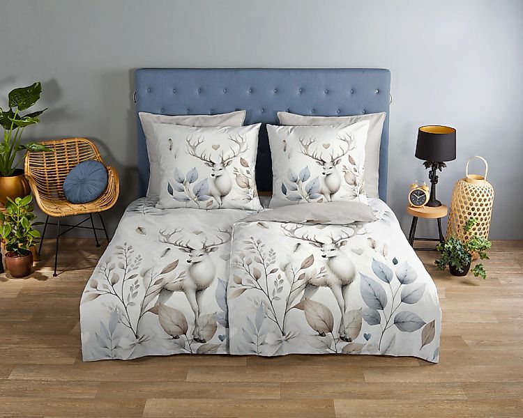 good morning Wendebettwäsche "Norda" 2 Stk. 100% Baumwolle, Renforcé, Reißv günstig online kaufen