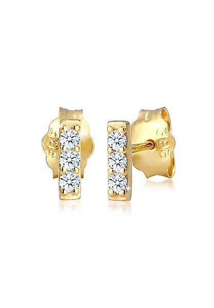 Elli DIAMONDS Paar Ohrstecker Ohrstecker Rechteck günstig online kaufen