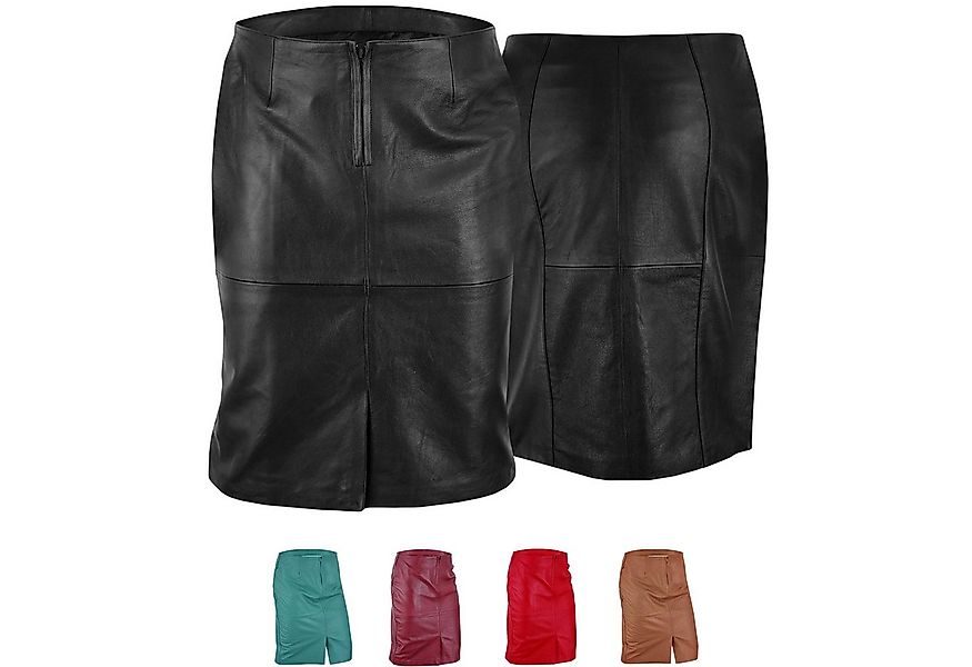 German Wear Lederrock Trend452R Midi Trendiger Midi Lederrock aus Lammnappa günstig online kaufen