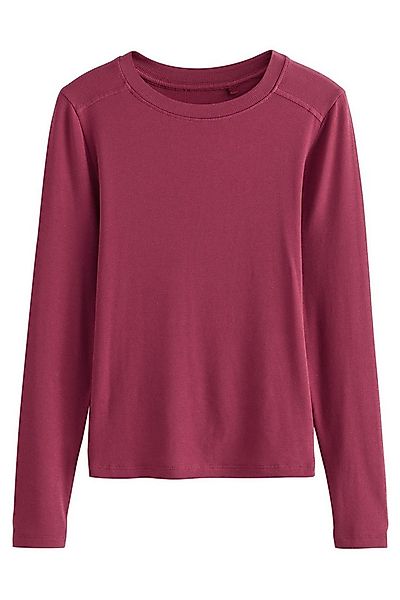 Next Blusenshirt Weiches, geripptes, leichtes Langarmshirt (1-tlg) günstig online kaufen
