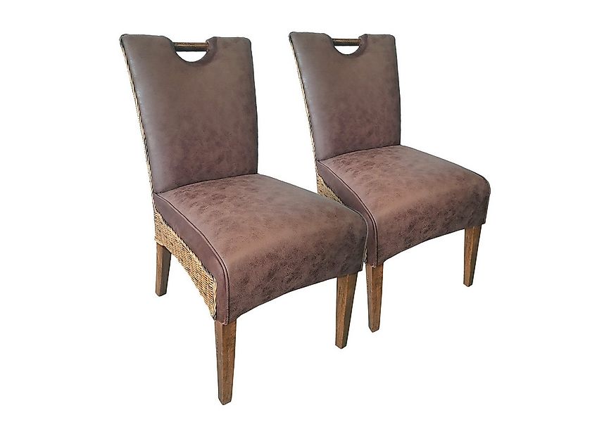 Amagohome Polsterstuhl Esszimmer Stühle Polsterstuhl Rattanstuhl Darwin Pol günstig online kaufen