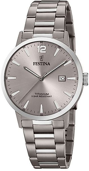 Festina Quarzuhr Festina Herren Uhr F20435/2 Analog Titan, (Analoguhr), Her günstig online kaufen