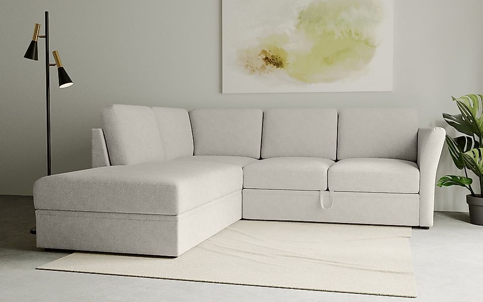 Home affaire Ecksofa "Lavars, L-Form, Schlafsofa", mit Bettfunktion und Sta günstig online kaufen