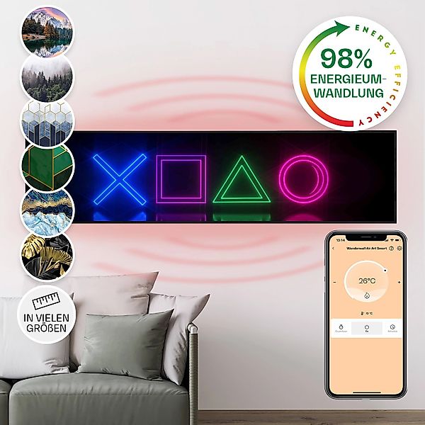 Klarstein Wonderwall Air Art Smart Infrarotheizung Wandinstallation App-Ste günstig online kaufen