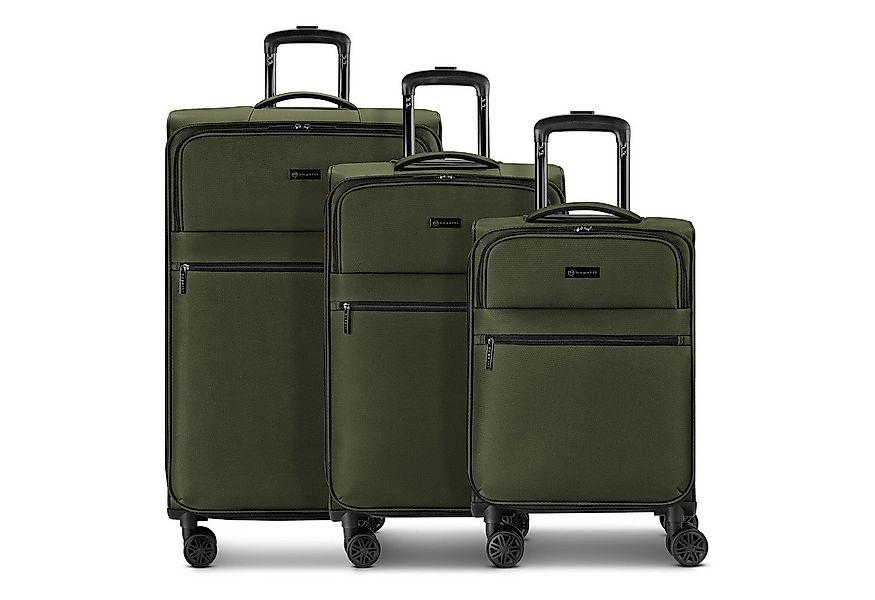 bugatti Trolleyset Valencia Soft, 4 Rollen, (3-teilig, 3 tlg), Polyester günstig online kaufen