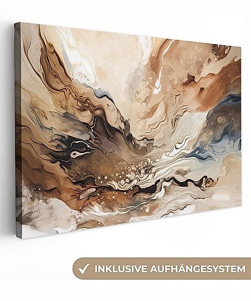 OneMillionCanvasses® Leinwandbild Abstrakt - Kunst - Farbe - Beige - Modern günstig online kaufen