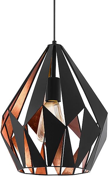 Pendellampe Carlton, weiß-gold, Ø 31cm günstig online kaufen