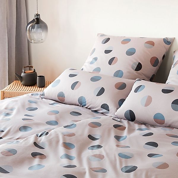 Elegante Interlock Jersey Bettwäsche Jockey 3575-7 sand Punkte135x200 günstig online kaufen