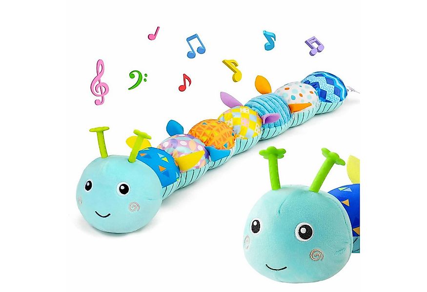 OKWISH Kuscheltier Greifspielzeug Babyspielzeug Baby-Plüschraupe mit Musik günstig online kaufen