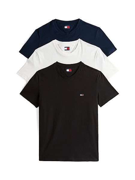 Tommy Jeans T-Shirt "TJM XSLIM 3 PACK TEE", Mit Rundhalsausschnitt günstig online kaufen