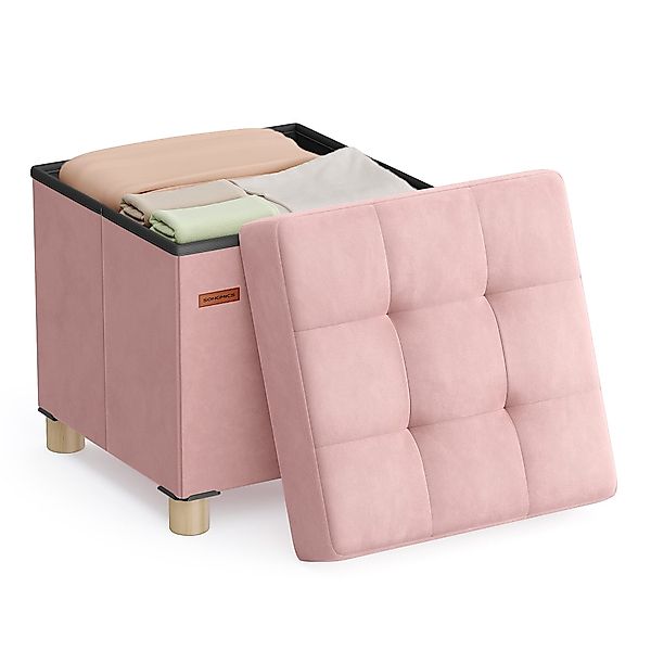 SONGMICS Sitzhocker, Sitzhocker, Aufbewahrungsbox faltbar, 38 günstig online kaufen
