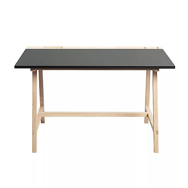 Andersen Furniture - D1 Schreibtisch - anthrazit/eiche/BxHxT 125x74x70cm günstig online kaufen