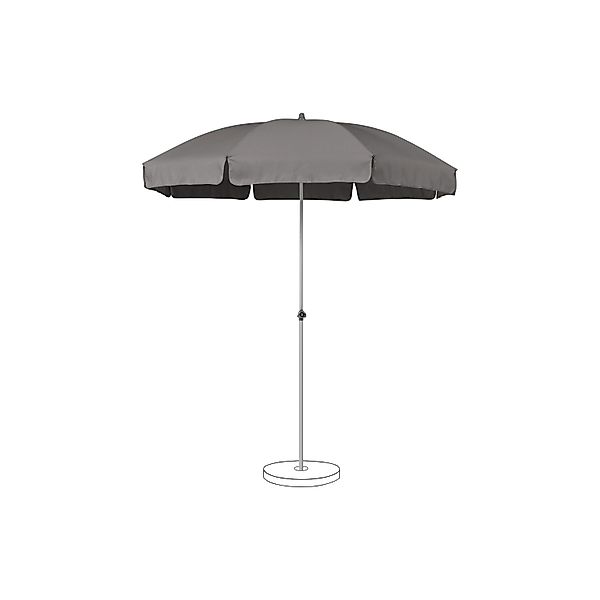 Suncomfort by Glatz Marktschirm Stone Grey mit Handöffner günstig online kaufen