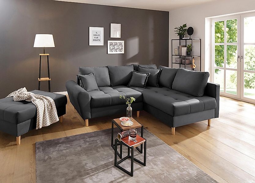 Home affaire Ecksofa "Rice L-Form, B: 223 cm - OTTO. Verlässliche Qualität. günstig online kaufen