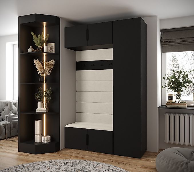 ABIKS MÖBEL Kompaktgarderobe INOVA 1 SATZ 19 Möbelset, Garderobe mit Kleide günstig online kaufen