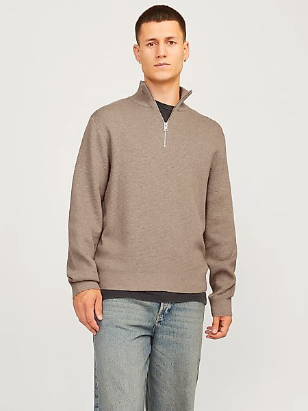 Jack & Jones Troyer "JPRBLAMILANO STITCH KNIT HALF ZIP SN" mit kurzem Reißv günstig online kaufen